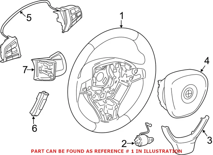 Genuine BMW 32307851231 – Steering Wheel