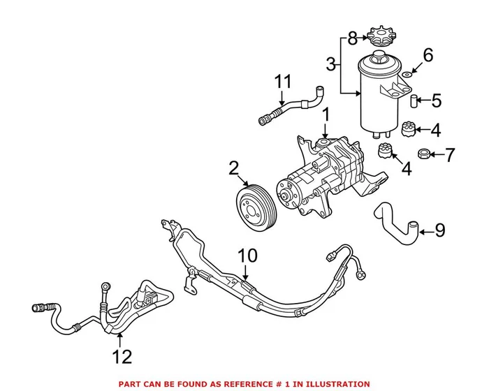 Genuine BMW 32416796454 – Power Steering Pump