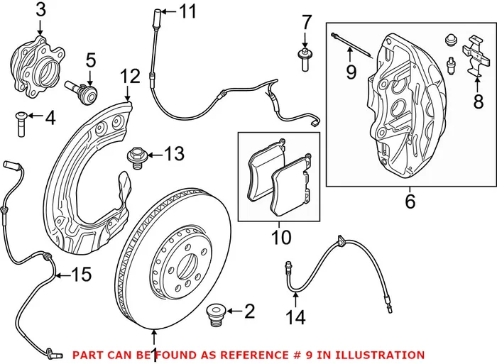 Genuine BMW 34116872572 – Disc Brake Caliper Pin (Front)