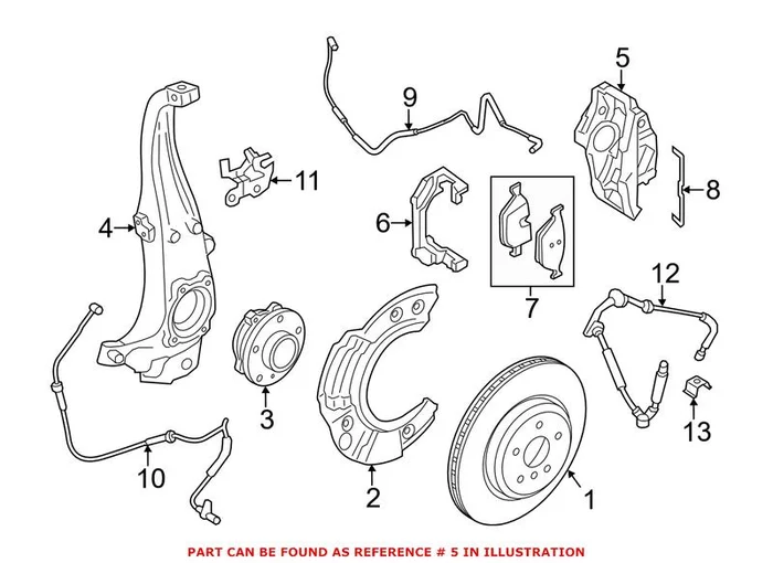 Genuine BMW 34117846702 – Disc Brake Caliper (Front Right)