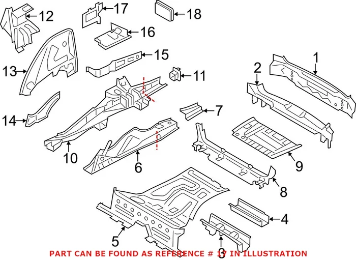 Genuine BMW 41117267221 – Rear Body Panel Extension