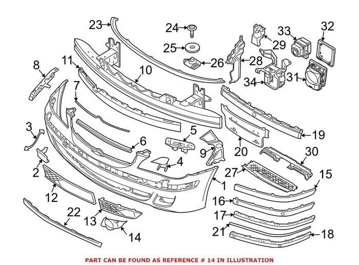 Genuine BMW 51117142179 – Fog Light Trim (Front Left)