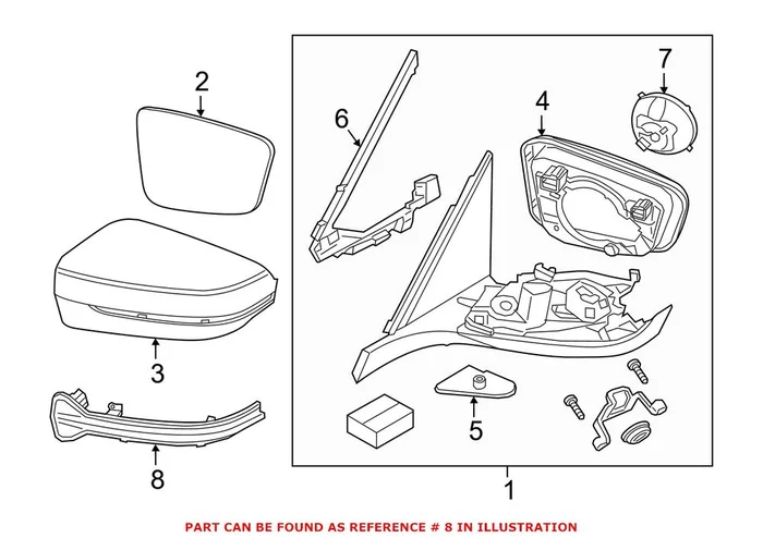 Genuine BMW 51167414649 – Turn Signal Light Lens