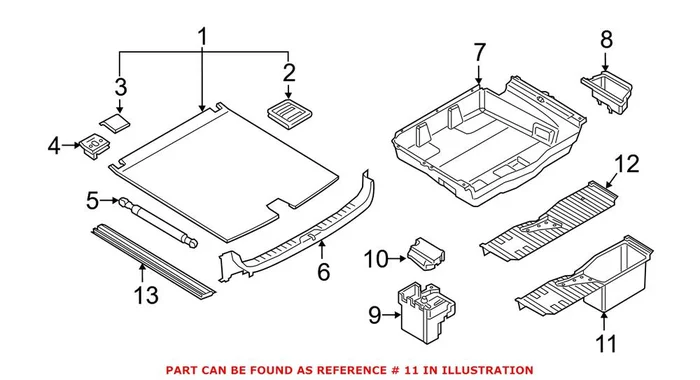 Genuine BMW 51477314710 – Battery Box (Rear)