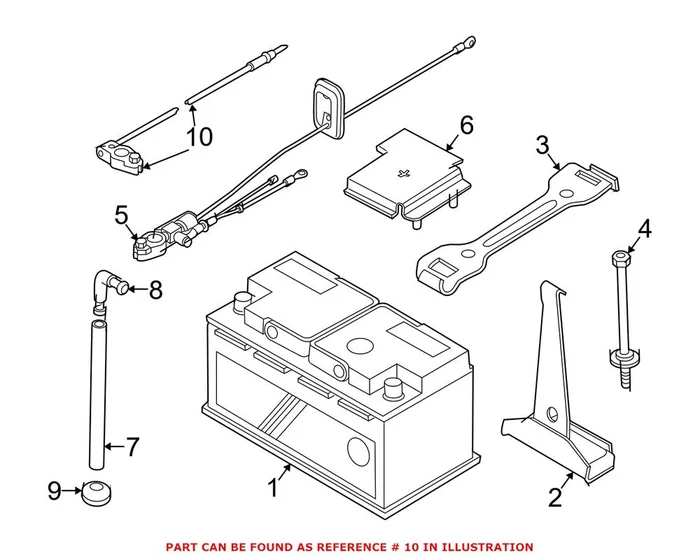 Genuine BMW 61123412336 – Battery Cable