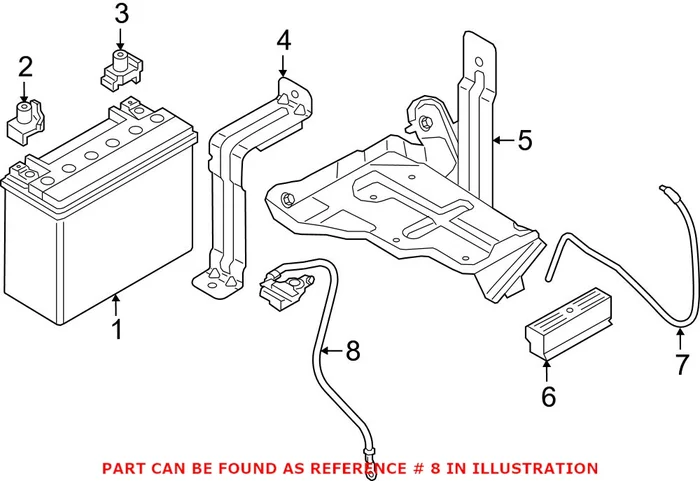 Genuine BMW 61216832697 – Battery Cable
