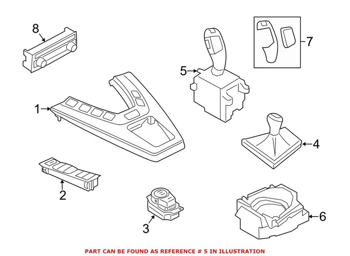 Genuine BMW 61317846583 – Automatic Transmission Shift Lever