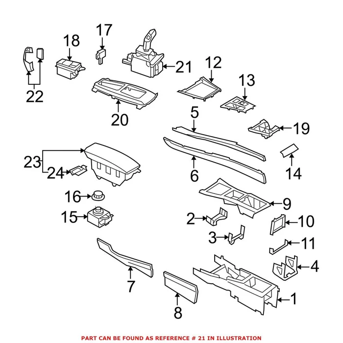 Genuine BMW 61319168847 – Automatic Transmission Shift Lever