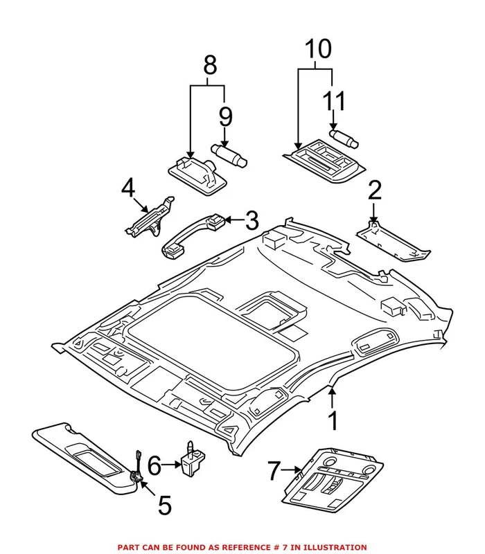 Genuine BMW 61319225501 – Reading Light