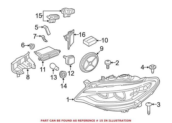 Genuine BMW 63117388923 – High Intensity Discharge (HID) Headlight Control Module (Front Left)