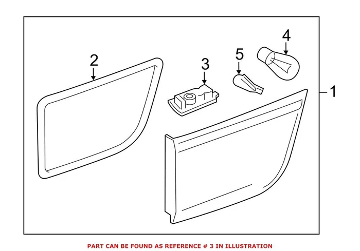 Genuine BMW 63217262576 – Tail Light Socket (Right)
