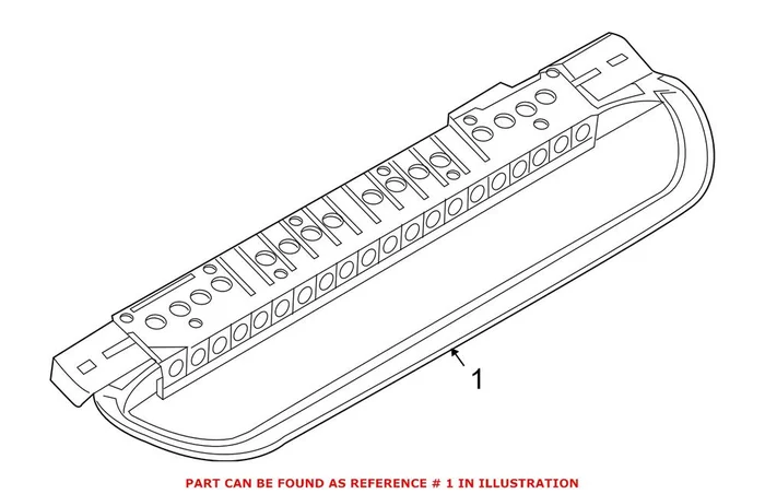 Genuine BMW 63257145660 – Center High Mount Stop Light (Rear)