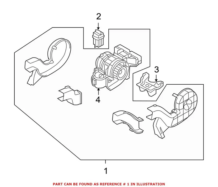 Genuine BMW 64119139196 – HVAC Blower Motor Assembly