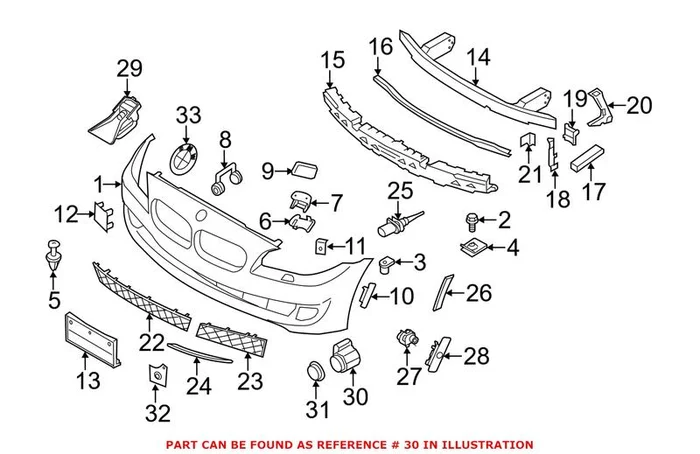 Genuine BMW 66209233048 – Parking Aid Sensor