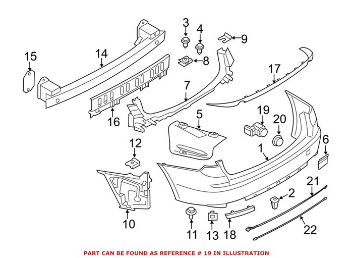 Genuine BMW 66209270491 – Parking Aid Sensor