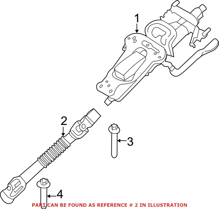 Genuine Mini 32306870809 – Steering Shaft