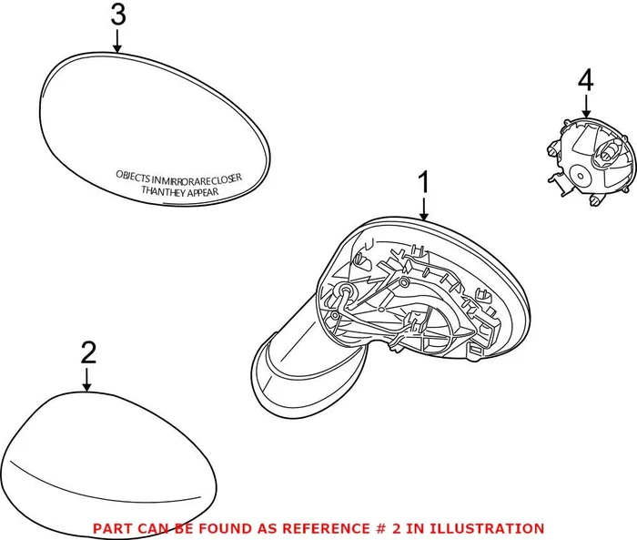 Genuine Mini 51162753881 – Door Mirror Cover (Left)