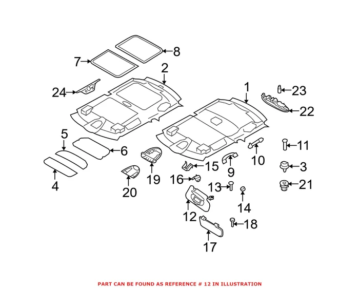 Genuine Mini 51167361847 – Sun Visor (Left)