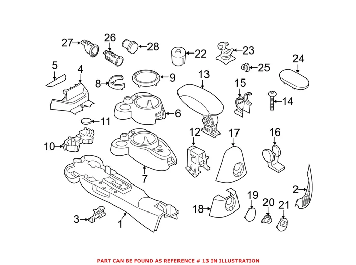 Genuine Mini 51169811119 – Console Armrest