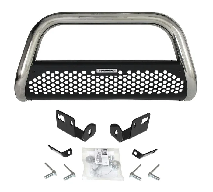 Go Rhino 55214PS New RHINO! Charger 2 RC2 – Complete kit: Front guard + Brackets