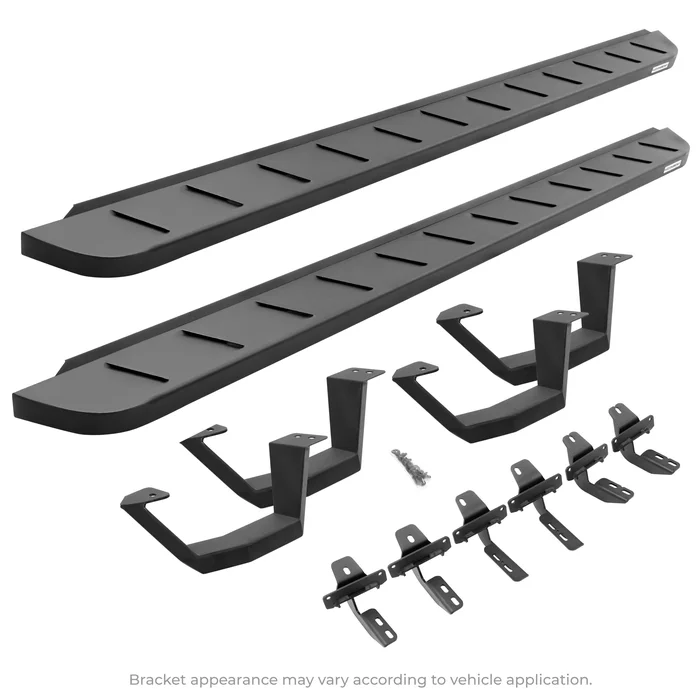 Go Rhino – RB10 Running Boards w/Mounts & 2 Pairs of Drop Steps Kit – Text. Black – 1500/1500 Classic Crew Cab – 6342068720PC