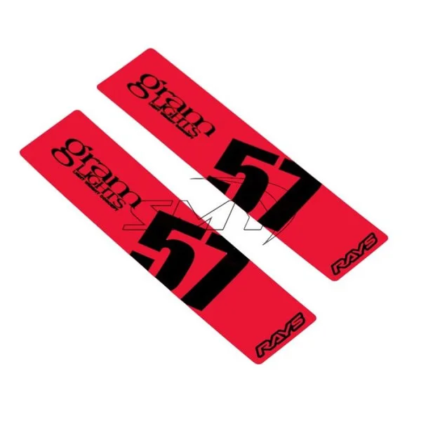 Gram Lights 57DR/57CR Spoke Sticker Red (2 PCS) – WC57SSTKR