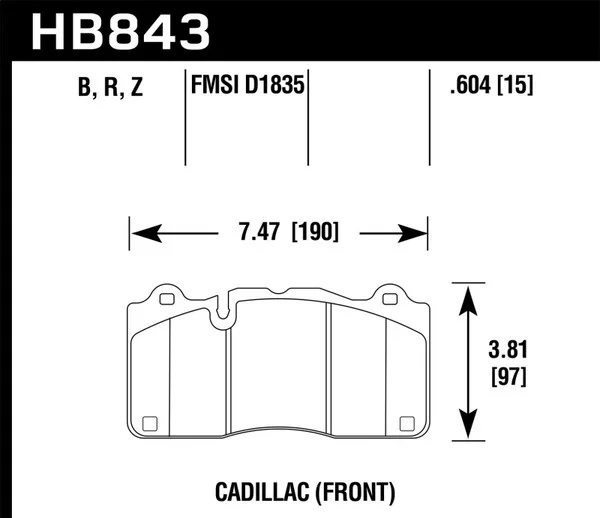Hawk Performance Ceramic Brake Pads – HB843Z.604