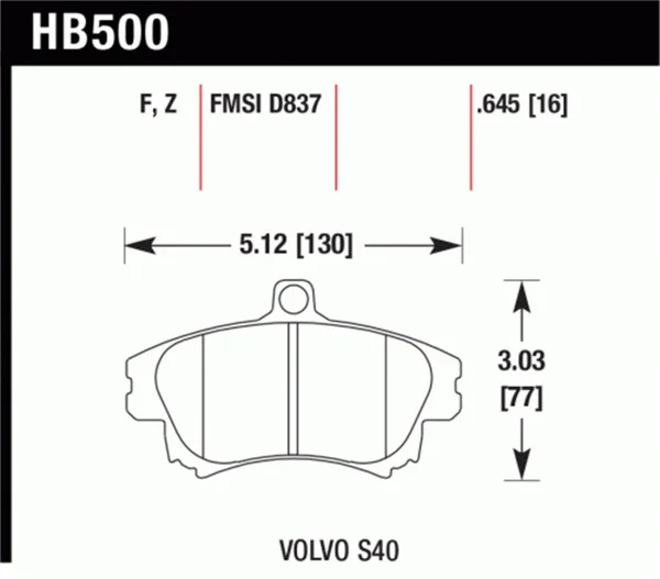 Hawk Performance Ceramic Street Brake Pads – HB500Z.645