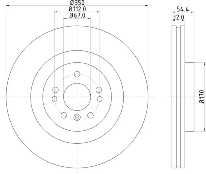 Hella Pagid 355126321 – Disc Brake Rotor (Front)