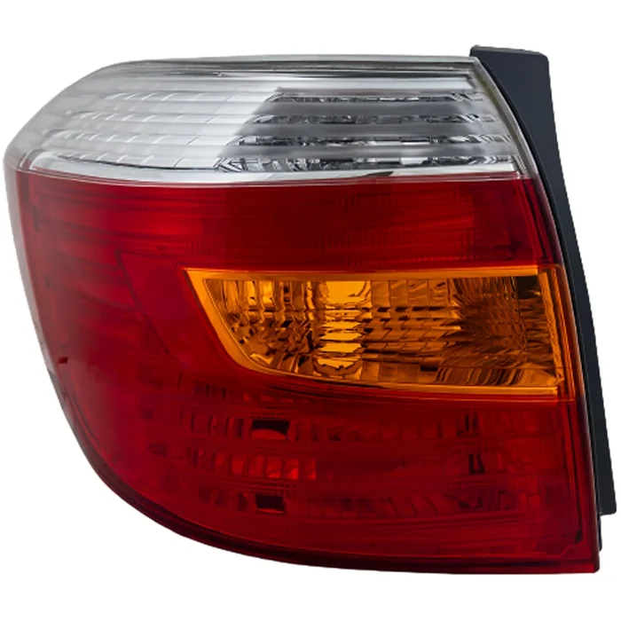 HIGHLANDER 08-10 TAIL LAMP LH, Lens and Housing, Amber/Clear/Red Lens, Base/Limited/SE Models, Japan Built Vehicle