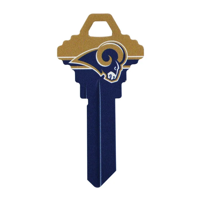 Hillman – 89615 – LA Rams Painted Key House/Office Universal Key Blank Single sided