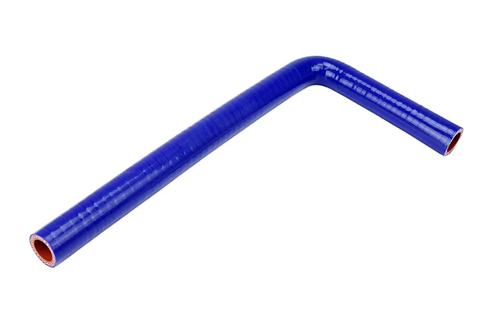 HPS 1/2″ (13mm) with 5″ and 18″ Leg, Silicone 90 Degree Elbow Coupler Hose, High Temp 4-ply Reinforced, Blue