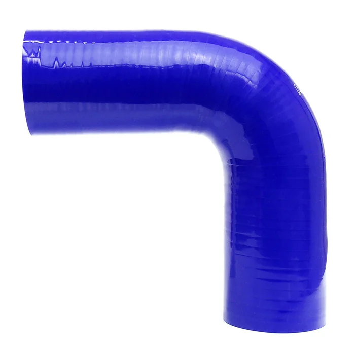 HPS 1.25″ ID High Temp 4-ply Reinforced Silicone 90 Degree Elbow Coupler Hose Blue (32mm ID)