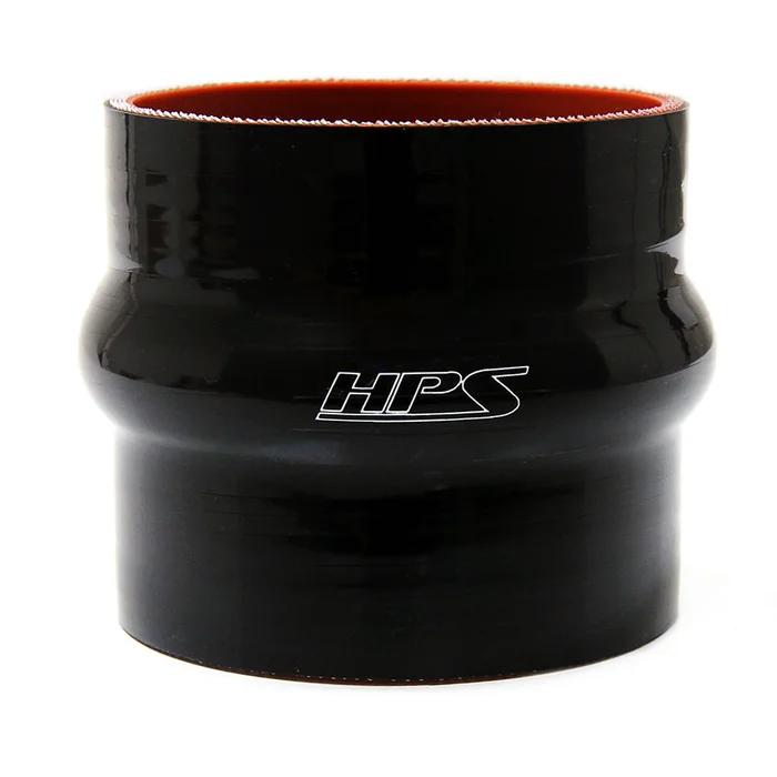HPS 1.62″ ID, 3″ Long, High Temp 4-ply Reinforced Silicone Hump Coupler Hose Black (41mm ID, 76mm Length)