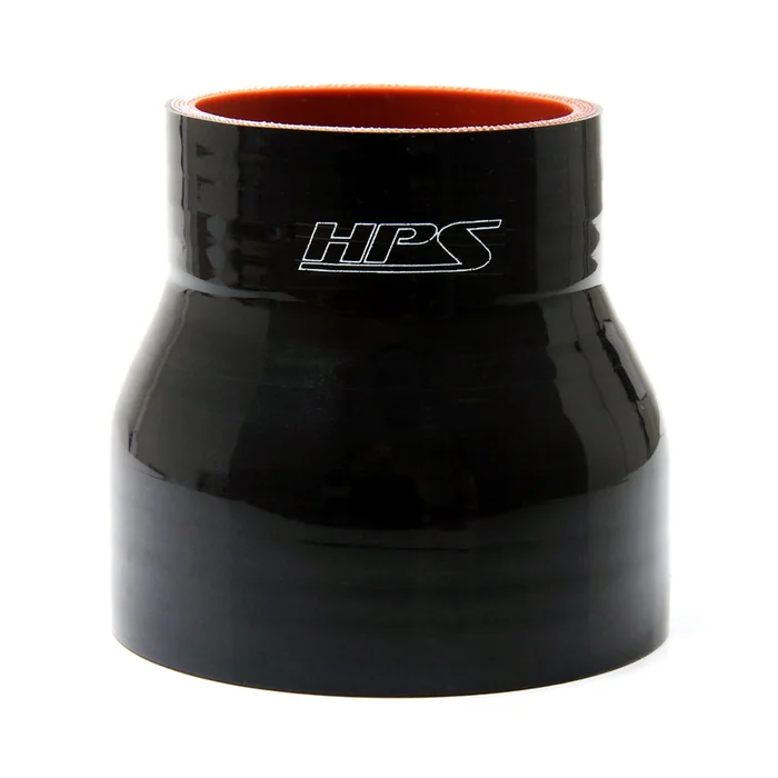 HPS 1″ – 1.25″ ID, 3″ Long, High Temp 4-ply Reinforced Silicone Reducer Coupler Hose Black (25mm – 32mm ID, 76mm Length)
