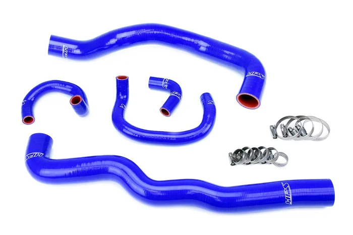 HPS Performance Silicone Radiator and Heater Coolant Hose Kit 98-05 Lexus GS300 GS400 with 2JZ-GTE VVT-i Swap, Blue, 57-2082-BLUE
