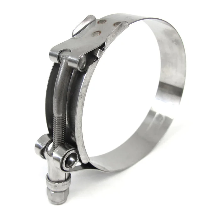 HPS Stainless Steel T-Bolt Clamp Size 100 for 3.75″ ID hose – Effective Size: 4.01″-4.33″