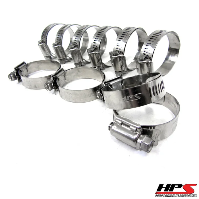 HPS Stainless Steel Worm Gear Liner Clamp Size 88, 10pcs Pack, 5-5/8″ – 6-1/2″ (130mm-152mm)