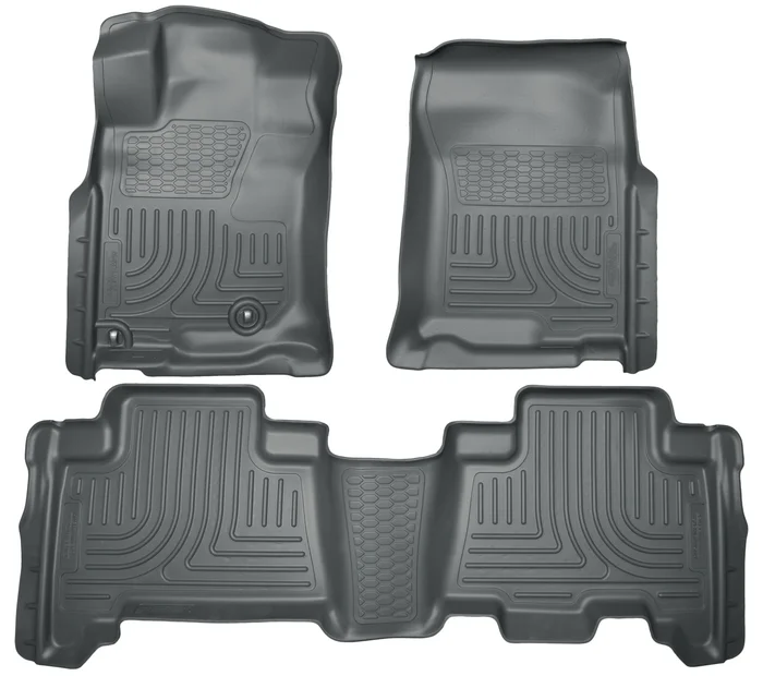 Husky Liners Front & 2nd Row GX460/4Runner (Footwell Coverage) WeatherBeater Black – 98571
