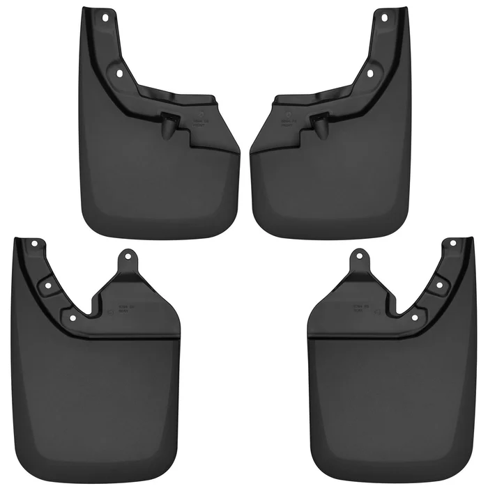 Husky Liners Toyota Tacoma Vehicle Has OE Fender Flares Front and Rear Mud Guard Set Black – 56946