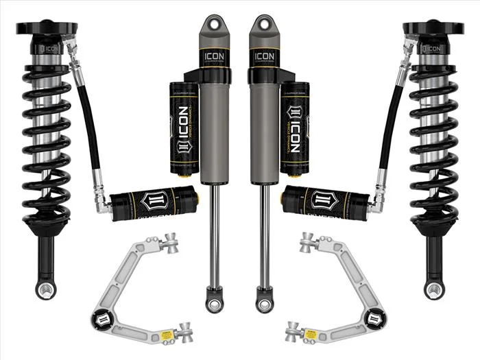 ICON 2023-2024 GMC Canyon AT4, Denali, & Elevation/Chevrolet Colorado Trail Boss, 1.75-2.5″ Lift, Stage 4 Suspension System w/ Billet Upper Control Arms
