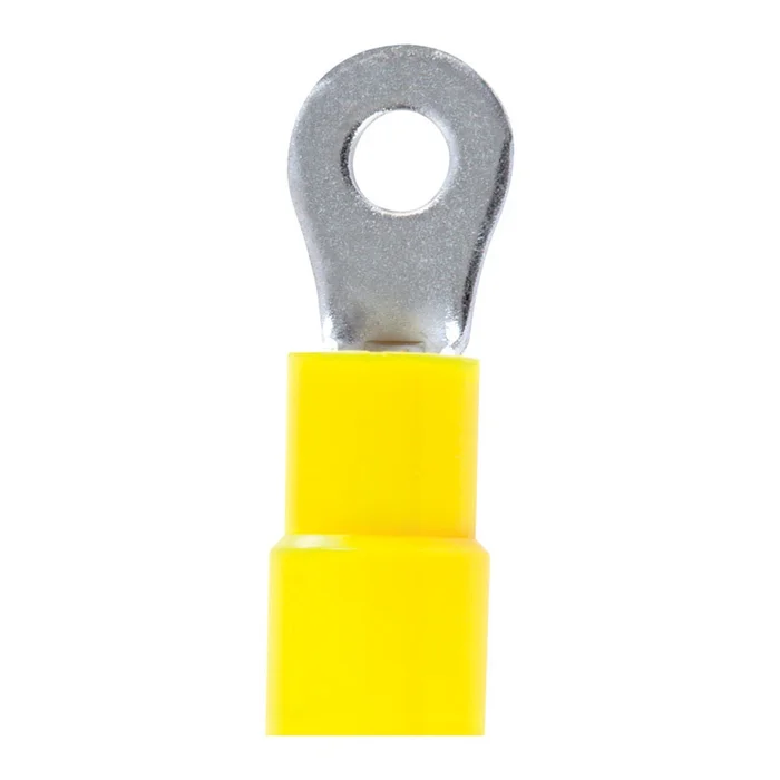 Jandorf – 60840 – 12-10 Ga. Insulated Wire Terminal Ring Yellow – 5/Pack