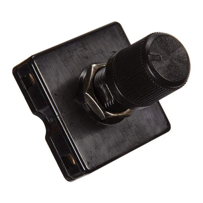 Jandorf – 61004 – 6 amps Single Pole Rotary Appliance Switch Black – 1/Pack