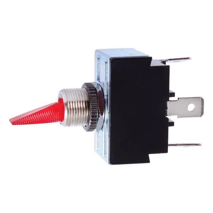 Jandorf – 61111 – 21 amps Single Pole Toggle Automotive/Marine Switch Red/Silver – 1/Pack