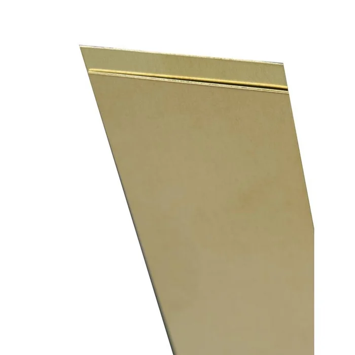 K&S – 250 – 0.005 in. x 4 in. W x 10 in. L Brass Sheet Metal