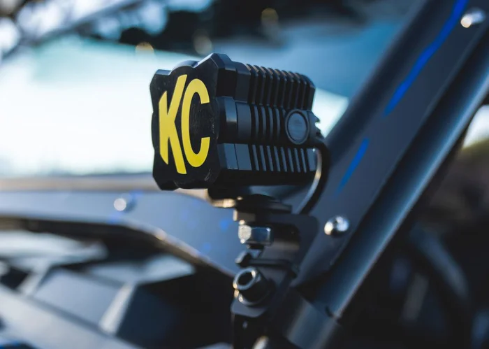 KC FLEX ERA 1 Light Cover, Black w/ Yellow KC Logo – 5328