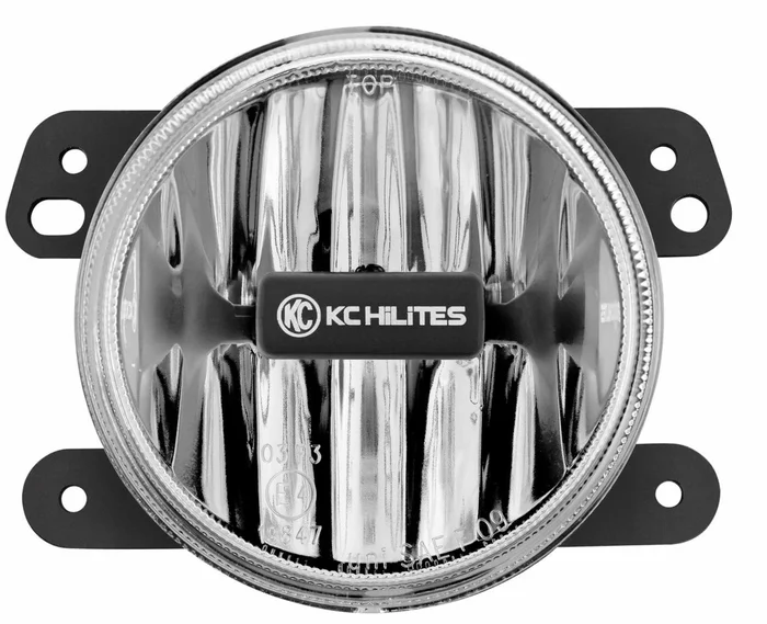 KC HiLiTES 4″ Gravity LED G4 Single Light, SAE/ECE, 10W Fog Beam: 10-18 Jeep JK – 1497