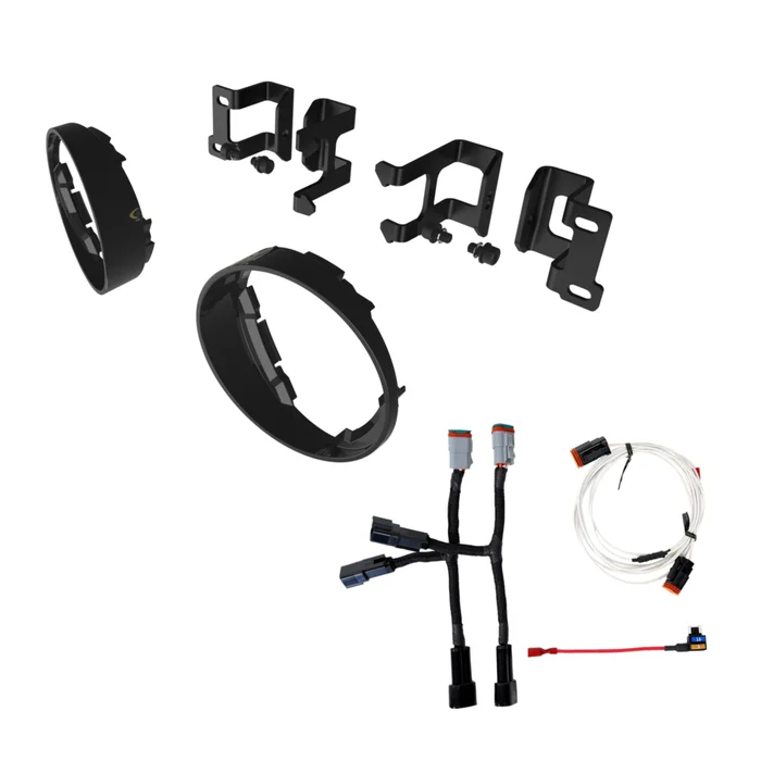 KC HiLiTES Truck Fog Pocket Brackets and Bezels Kit for FLEX ERA 3 Lights – 7471