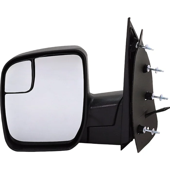 Kool Vue Mirror Econoline Van 10-14 Mirror Lh, Non-Towing, Power, Manual Folding, Non-Heated, Textured, No Auto-Dimming, Bsd, Memory, And Signal Light, 4-Bolt Mount