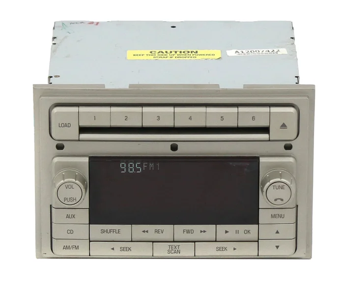 Lincoln 2007 MKZ Radio AM FM mp3 6 Disc CD Player Receiver – Part 7H6T-18C815-AG